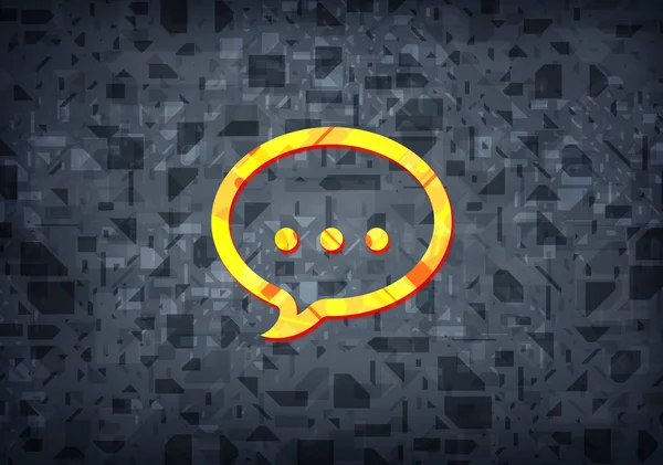 Talk icon isolated on black background abstract illustration