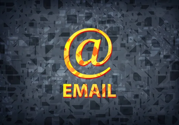 Email (address icon) isolated on black background abstract illustration