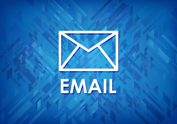 Email Isolated Blue Background Abstract Illustration — Stock Photo, Image