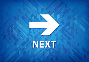 Sonraki üzerinde mavi arka plan soyut illüstrasyon izole