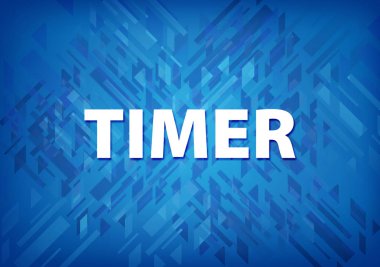 Üzerinde mavi arka plan soyut illüstrasyon izole Zamanlayıcı