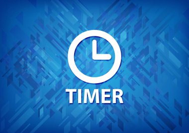 Üzerinde mavi arka plan soyut illüstrasyon izole Zamanlayıcı