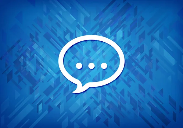 Talk icon isolated on blue background abstract illustration