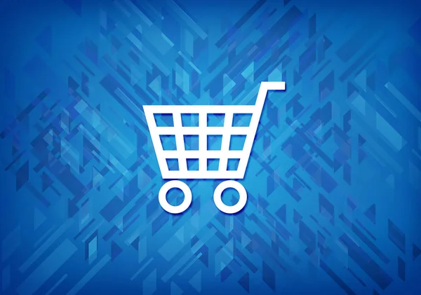 Commerce Symbol Isoliert Auf Blauem Hintergrund Abstrakte Illustration — Stockfoto