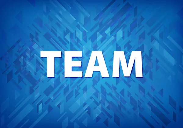 Team Isolated Blue Background Abstract Illustration — Stock Photo, Image