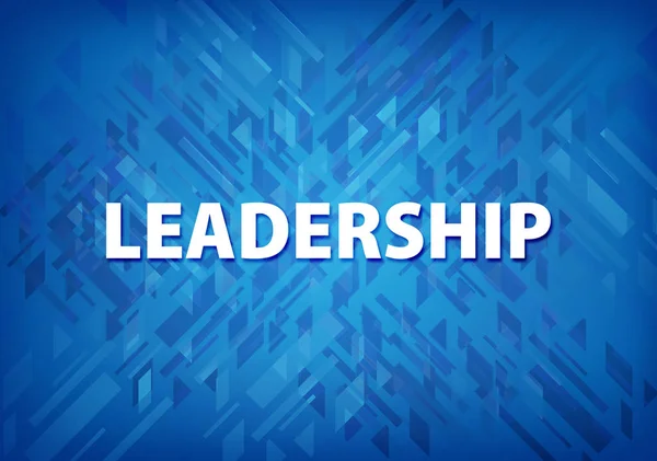 Leadership Isolated Blue Background Abstract Illustration — Stock Photo, Image