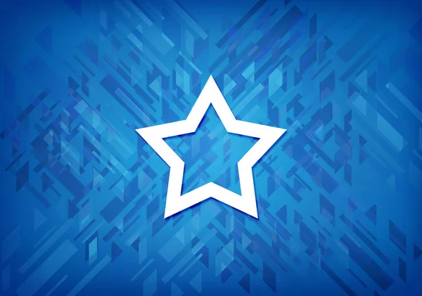 Ikona Hvězdičky Izolované Modrém Pozadí Abstraktní Ilustrace — Stock fotografie