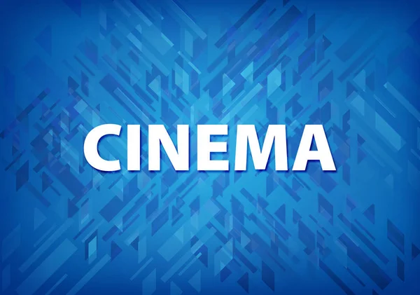 Cinema Isolated Blue Background Abstract Illustration — Stock Photo, Image