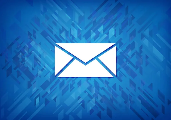 Mail Symbol Isoliert Auf Blauem Hintergrund Abstrakte Illustration — Stockfoto