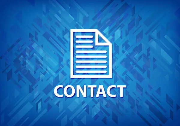 Contact Page Icon Isolated Blue Background Abstract Illustration — Stock Photo, Image