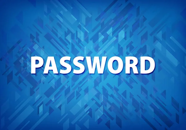 Password Isolata Sfondo Blu Illustrazione Astratta — Foto Stock