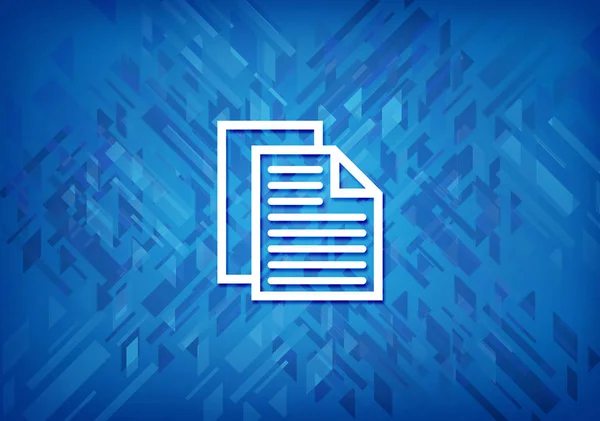 Document Pages Icon Isolated Blue Background Abstract Illustration — Stock Photo, Image