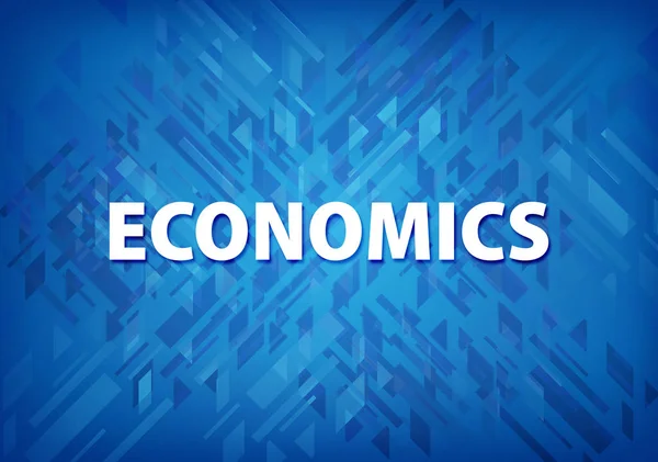 蓝色背景下的经济学抽象例证 — 图库照片