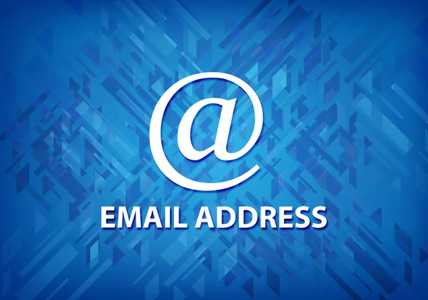 Email address isolated on blue background abstract illustration