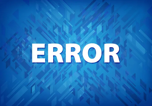 Error Aislado Sobre Fondo Azul Ilustración Abstracta — Foto de Stock