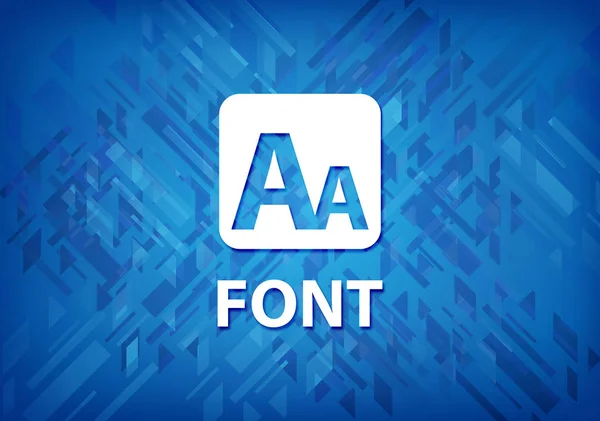 Font isolated on blue background abstract illustration
