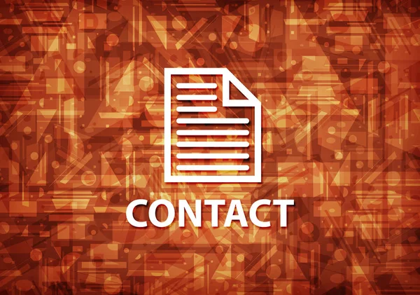 Contact (page icon) isolated on brown background abstract illustration
