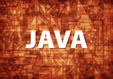 Üzerinde kahverengi zemin soyut illüstrasyon izole Java