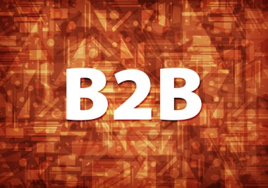 Üzerinde kahverengi zemin soyut illüstrasyon izole B2b