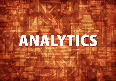 Üzerinde kahverengi zemin soyut illüstrasyon izole analytics