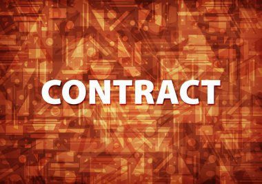 Üzerinde kahverengi zemin soyut illüstrasyon izole sözleşme