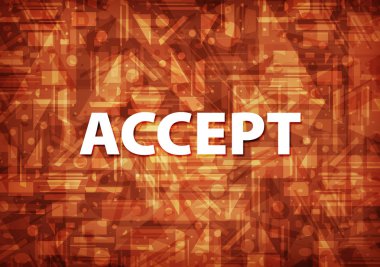 Üzerinde izole kahverengi kabul arka plan soyut illüstrasyon