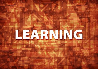 Üzerinde kahverengi zemin soyut illüstrasyon izole öğrenme