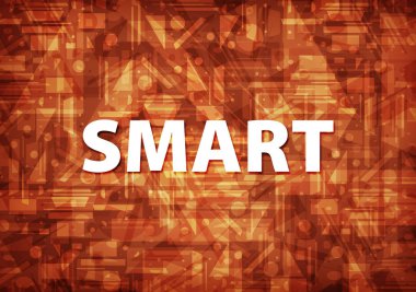 Üzerinde kahverengi zemin soyut illüstrasyon izole akıllı