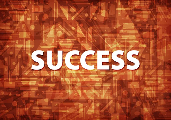 Success Isolated Brown Background Abstract Illustration — Stock Photo, Image