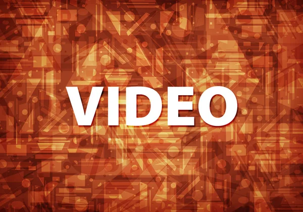 Video Isolated Brown Background Abstract Illustration — Stock Photo, Image