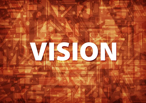 Vision isolated on brown background abstract illustration