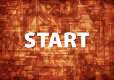 Üzerinde kahverengi zemin soyut illüstrasyon izole Başlat