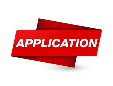 Sigorta primi kırmızı etiket işareti soyut illüstrasyon izole uygulama