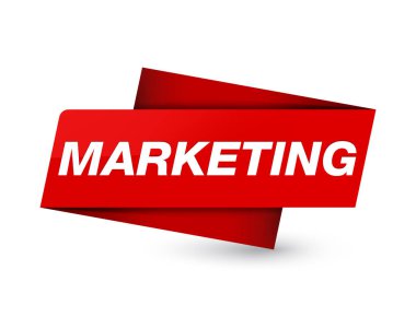 Sigorta primi kırmızı etiket işareti soyut illüstrasyon izole pazarlama