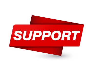 Sigorta primi kırmızı etiket işareti soyut illüstrasyon izole destek