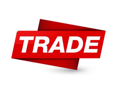 Sigorta primi kırmızı etiket işareti soyut illüstrasyon izole ticaret