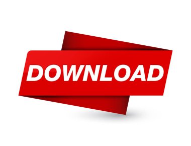 Sigorta primi kırmızı etiket işareti soyut illüstrasyon izole indir