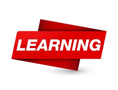 Sigorta primi kırmızı etiket işareti soyut illüstrasyon izole öğrenme