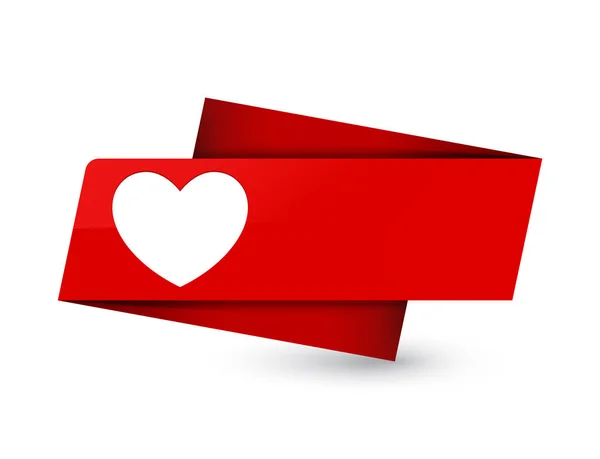 Εικονίδιο Καρδιάς Που Απομονώνονται Premium Κόκκινης Ετικέτας Σημάδι Αφηρημένη Εικόνα — Φωτογραφία Αρχείου