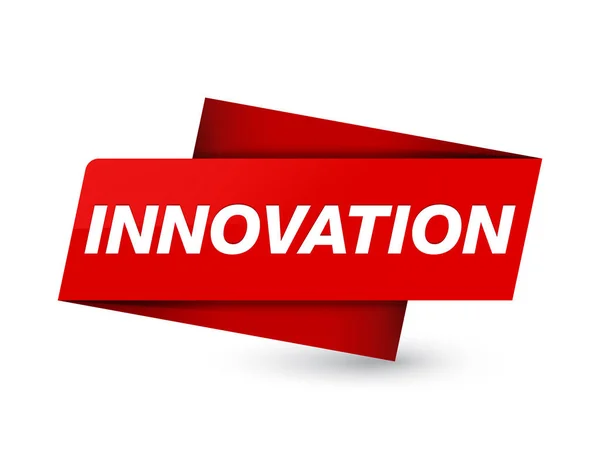 Innovation Som Isolerad Premium Röda Etiketten Tecken Abstrakt Illustration — Stockfoto