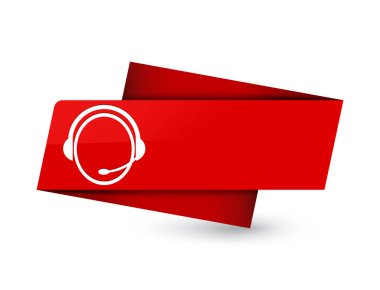 Sigorta primi kırmızı etiket işareti soyut illüstrasyon izole müşteri bakım servisi simgesini