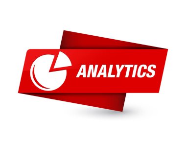 Sigorta primi kırmızı etiket işareti soyut illüstrasyon izole analytics (grafik simgesi)