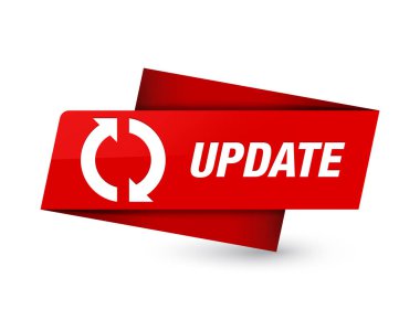 Sigorta primi kırmızı etiket işareti soyut illüstrasyon izole güncelleştirme