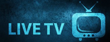 Özel mavi afiş arka plan soyut illüstrasyon izole canlı tv