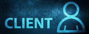 Özel mavi afiş arka plan soyut illüstrasyon izole istemci (üye simgesi)