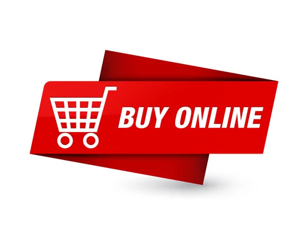 Αγοράστε Online Απομονώνονται Premium Κόκκινης Ετικέτας Σημάδι Αφηρημένη Εικόνα — Φωτογραφία Αρχείου