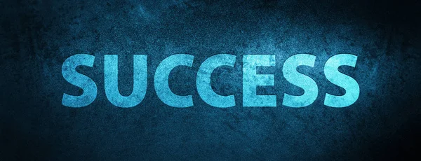 Success isolated on special blue banner background abstract illustration