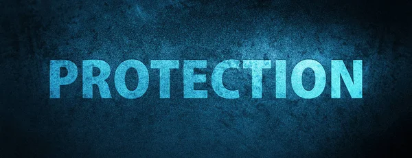 Ochrana Izolované Speciální Modrý Banner Pozadí Abstraktní Ilustrace — Stock fotografie