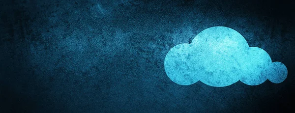 Ikona Cloudu Izolované Speciální Modrý Banner Pozadí Abstraktní Ilustrace — Stock fotografie