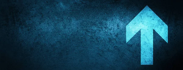 Carregar Ícone Seta Isolado Especial Azul Banner Fundo Ilustração Abstrata — Fotografia de Stock